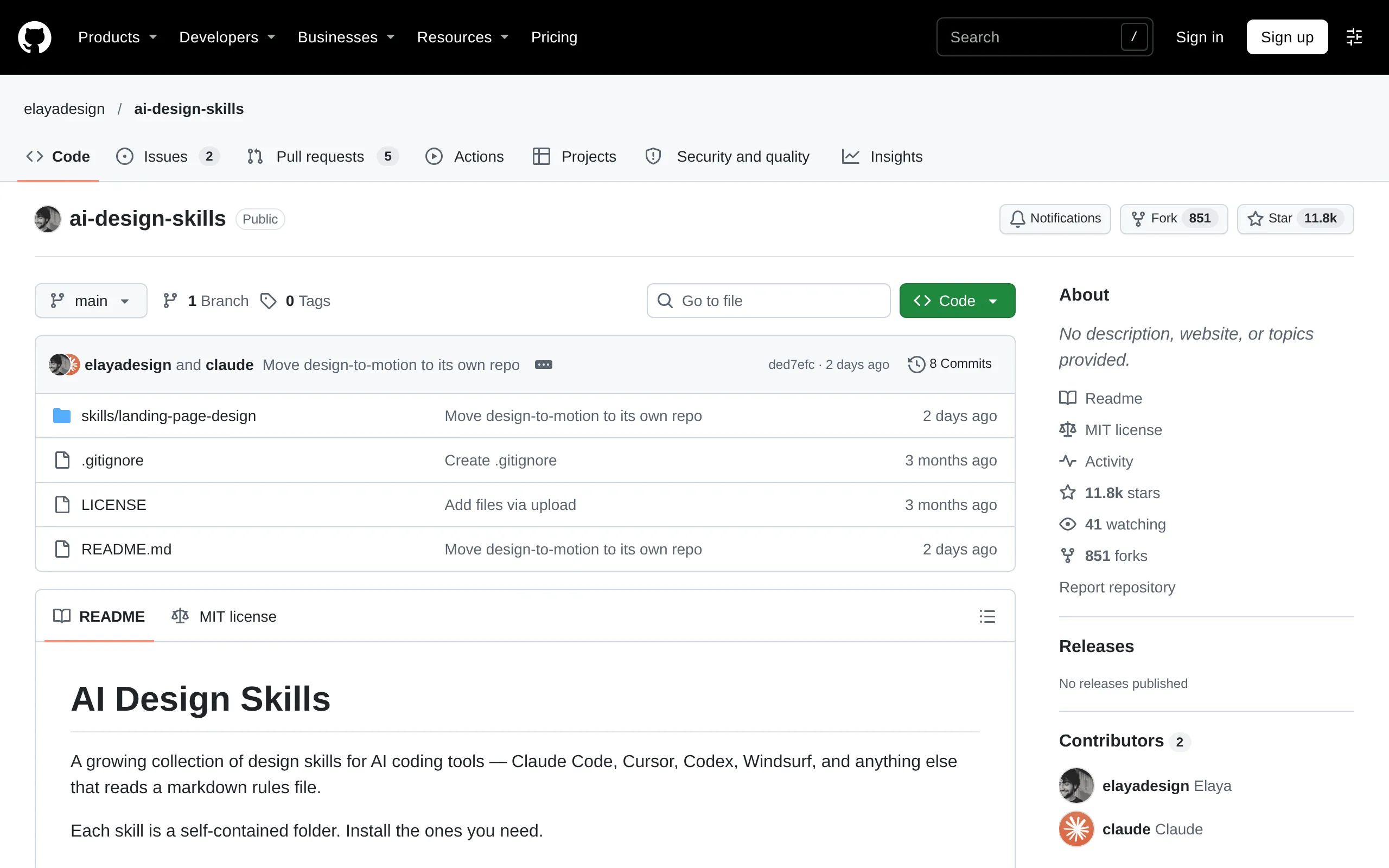 AI Design Skills on GitHub