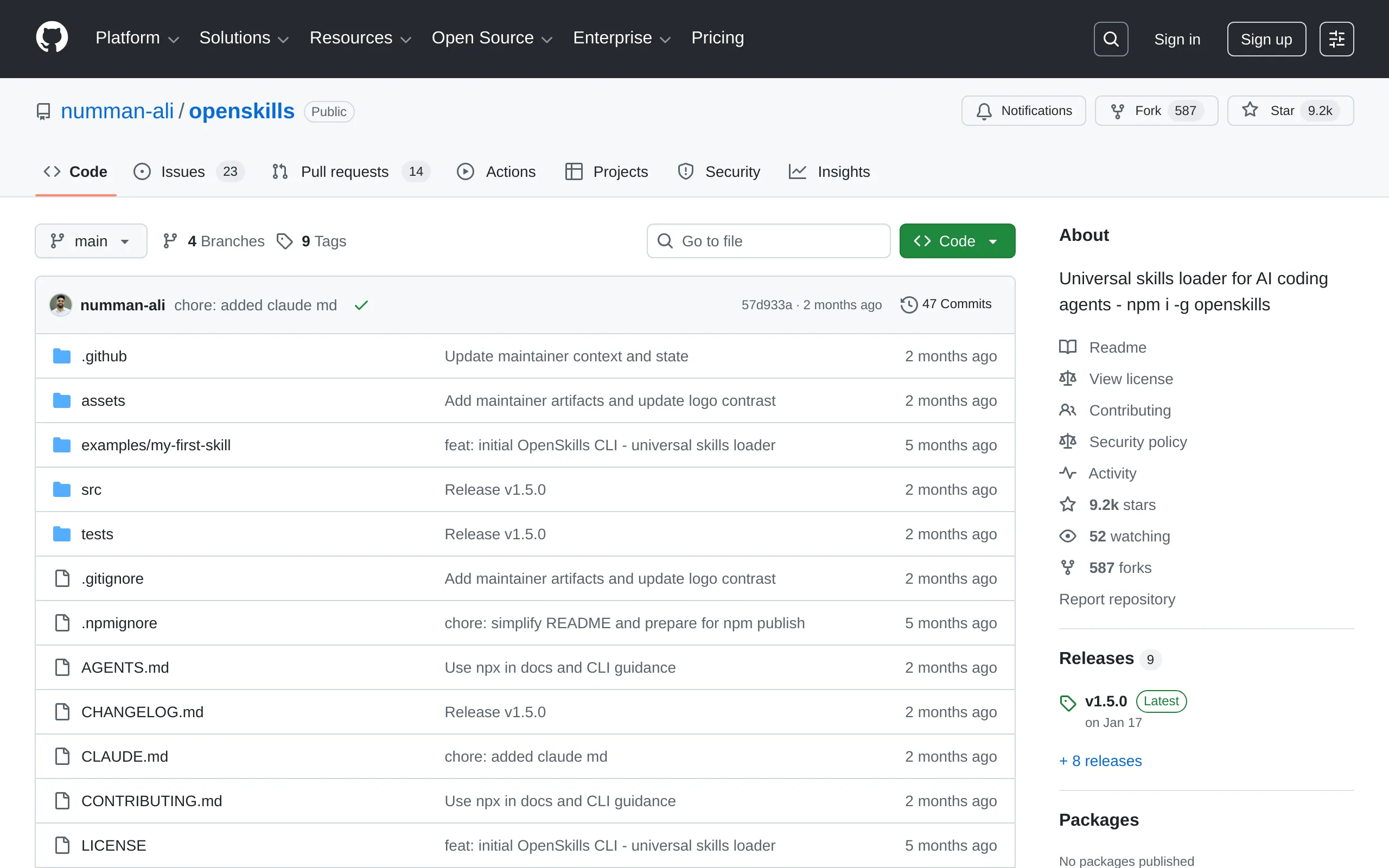 OpenSkills GitHub