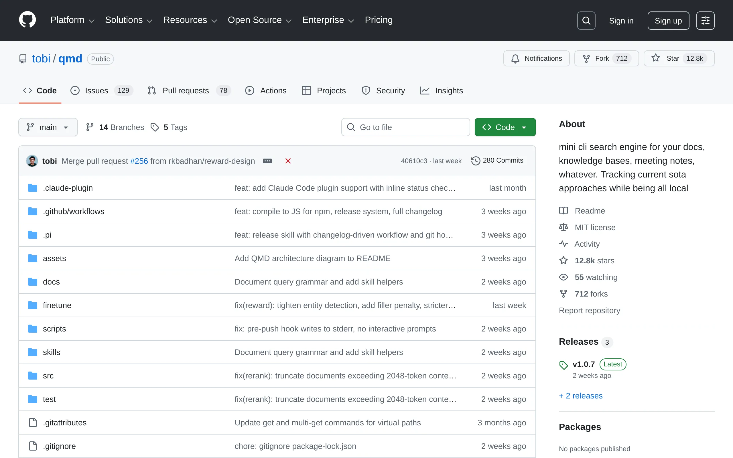 QMD GitHub repo