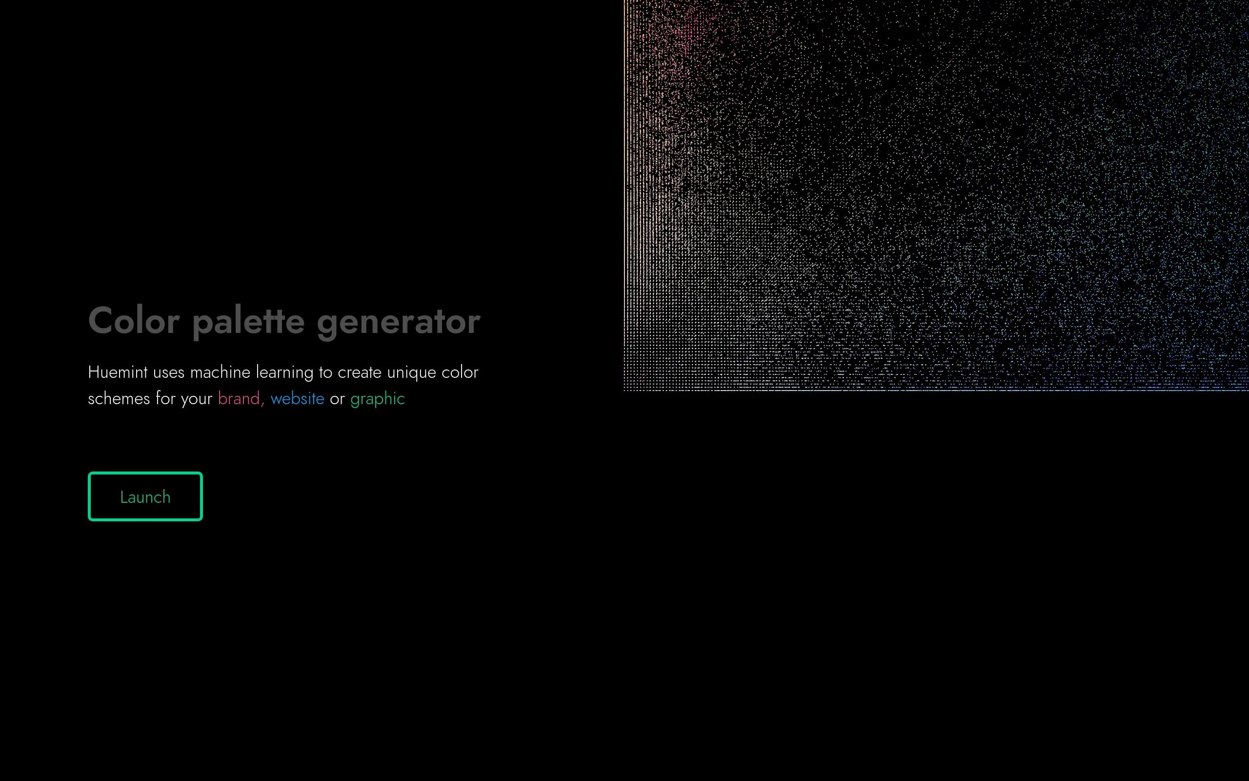 Huemint homepage