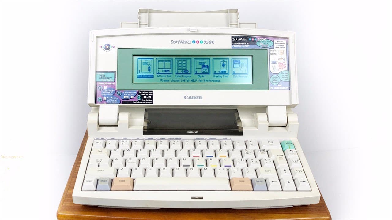 The Canon StarWriter circa early 90s